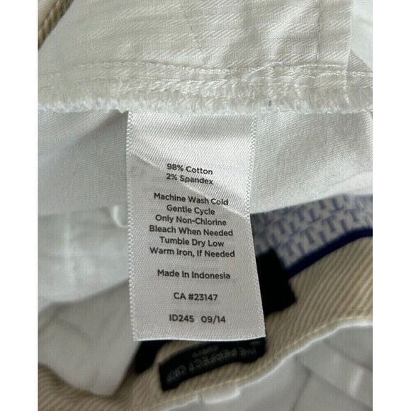 Talbots Women Size 12P White The Perfect Crop Curvy High Rise Cotton Spandex E4 - Picture 11 of 11